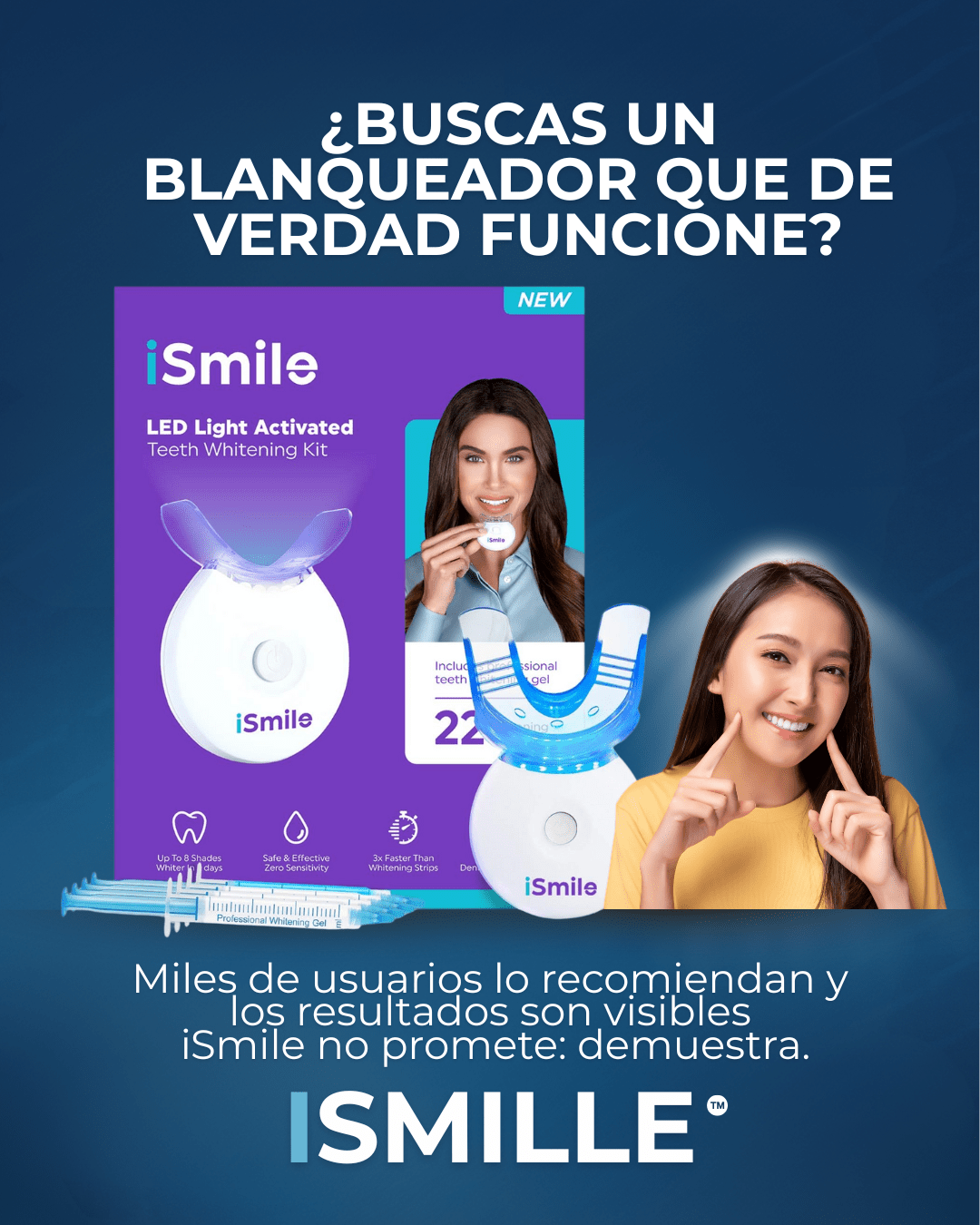 Kit Blanqueador Dental LED Profesional – iSmile 3.0 | Resultados Visibles garantizados - Shopful