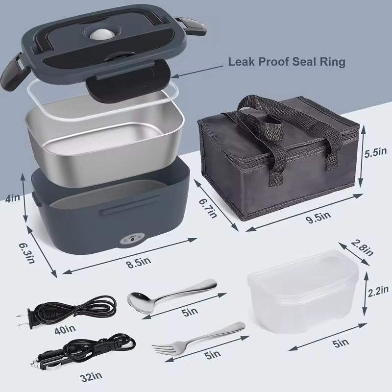 HeatBox™ – Lonchera Eléctrica para Auto y Oficina + Garantía exclusiva - Shopful